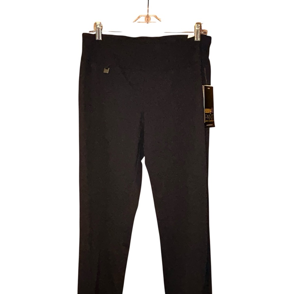Slim-Sation Multiples Black Relaxed Leg Pants Womens 6 Tummy Control Pull On NWT - Picture 2 of 11
